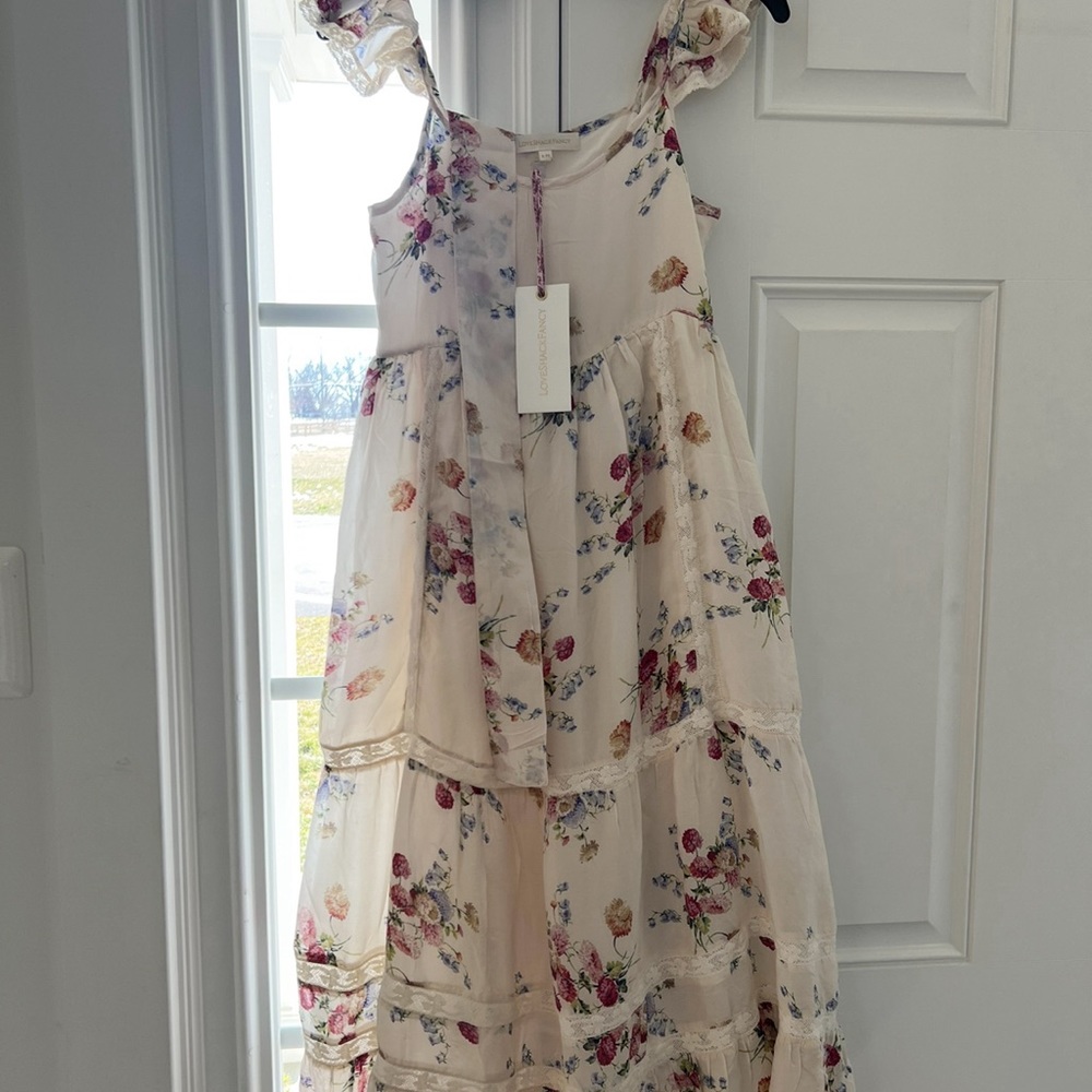 NEW LoveShackFancy Kids Scarlett Dress - Silk